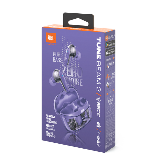 JBL Tune Beam 2 Ghost Edition - Ghost Mauve - True Wireless Noise Cancelling Earbuds - Detailshot 15 image number null